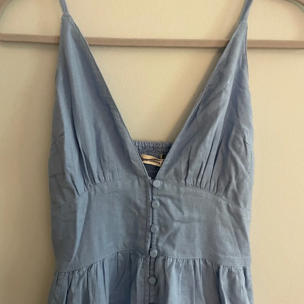 Abercrombie & Fitch Light Blue Maxi Dress